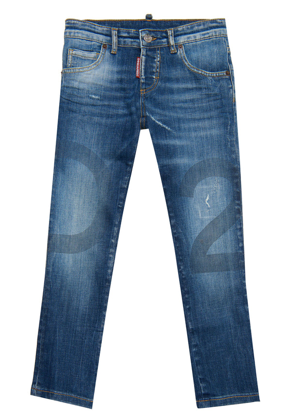 ViaMonte Shop | Dsquared2 jeans blu bambino in denim