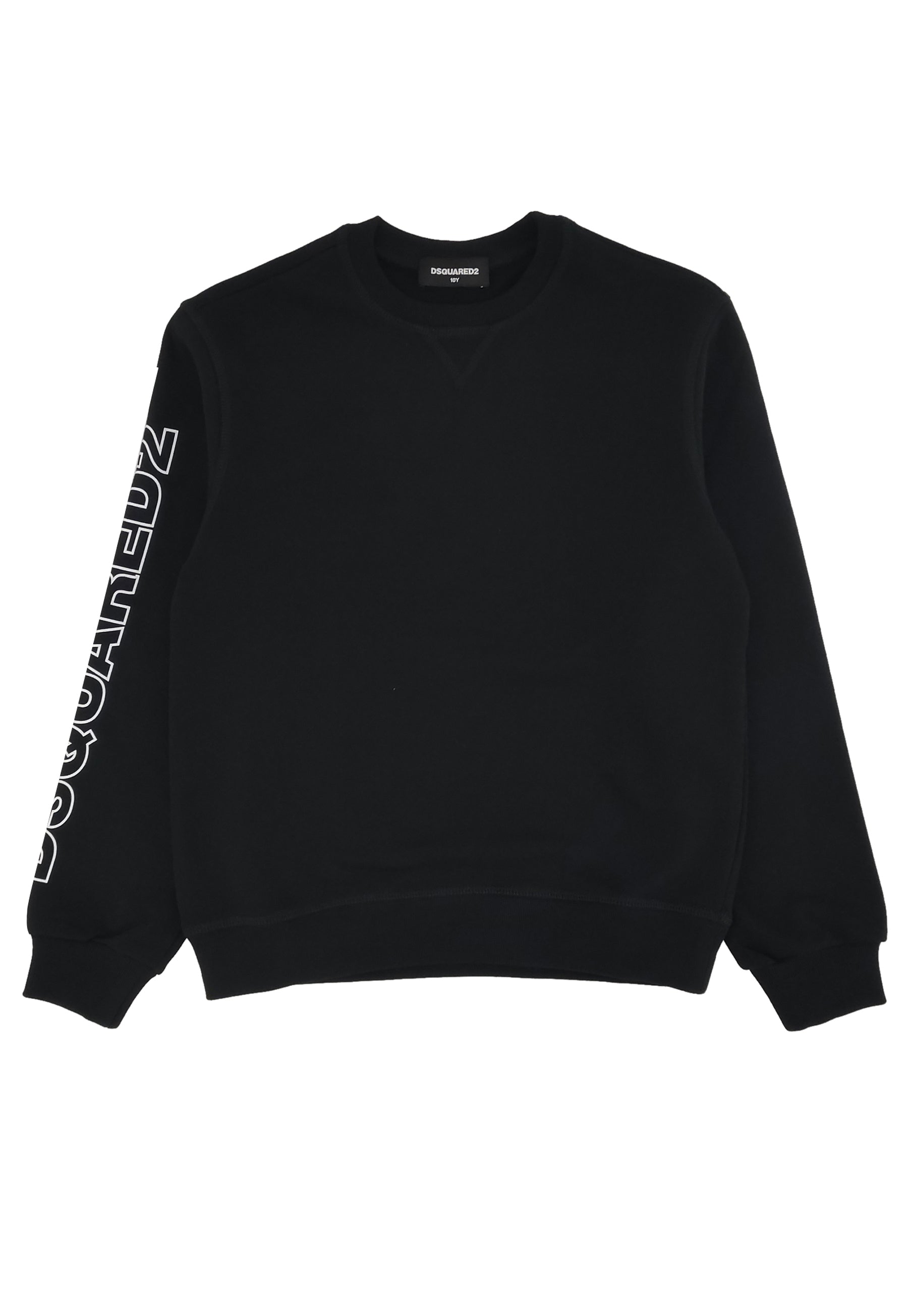 ViaMonte Shop | Dsquared2 felpa nera bambino in cotone