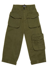 ViaMonte Shop | Dsquared2 pantalone verde bambina in cotone