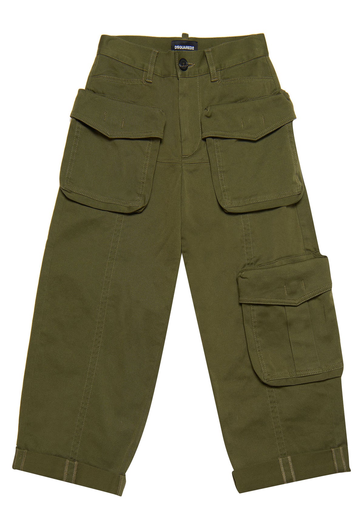 ViaMonte Shop | Dsquared2 pantalone verde bambina in cotone