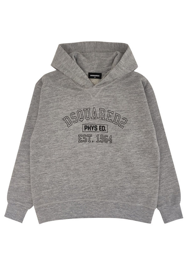 ViaMonte Shop | Dsquared2 felpa grigia bambino in cotone