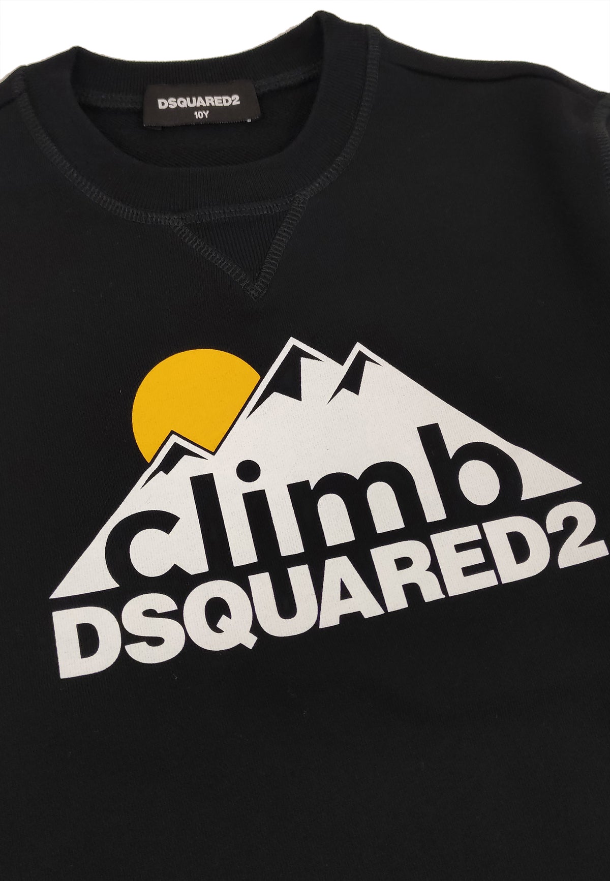 ViaMonte Shop | Dsquared2 felpa nera bambino in cotone
