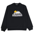 ViaMonte Shop | Dsquared2 felpa nera bambino in cotone