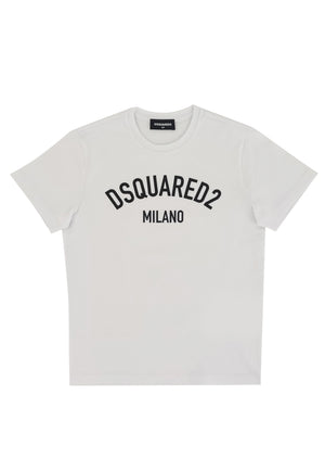 ViaMonte Shop | Dsquared2 t-shirt bianca bambino in cotone