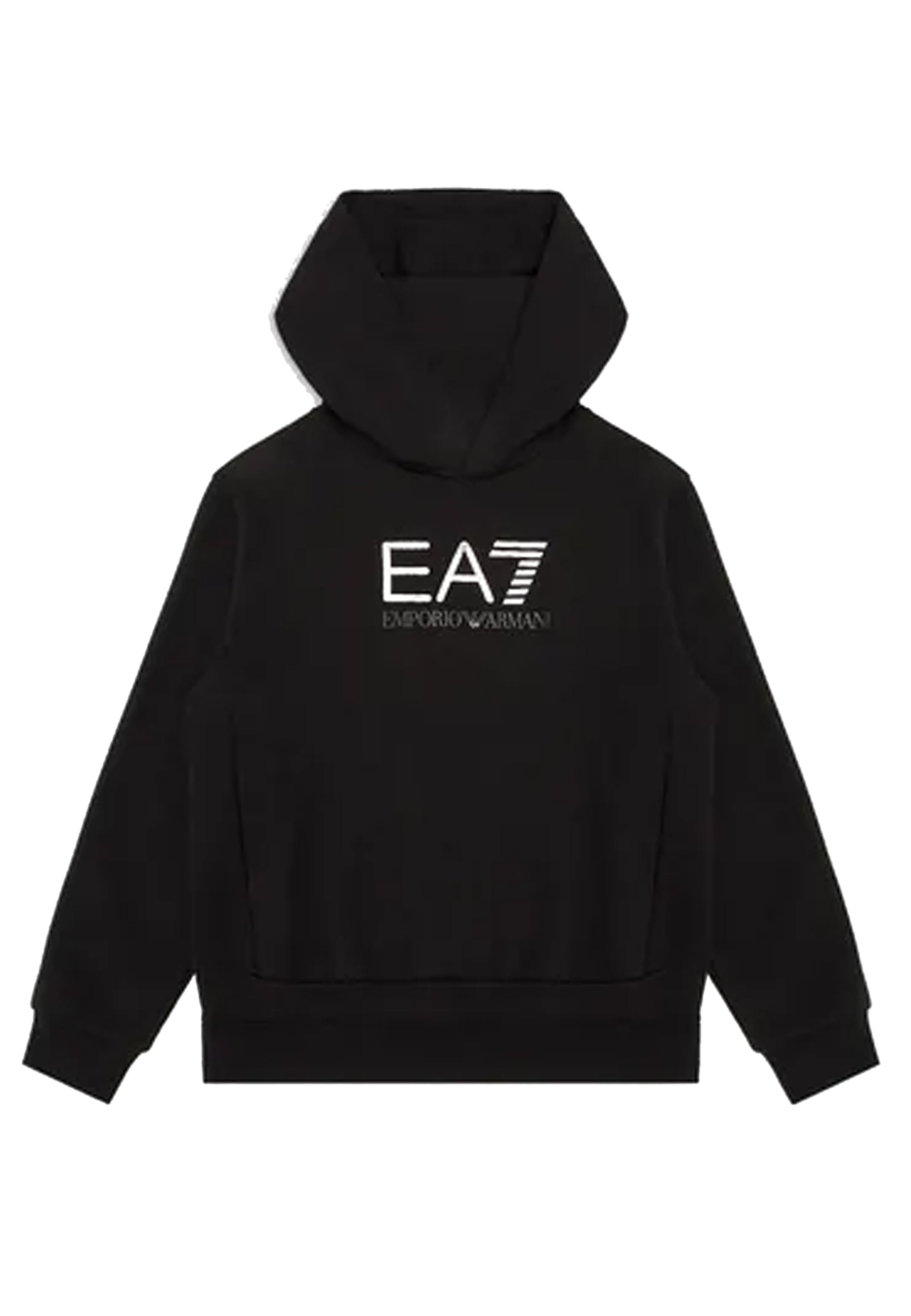 ViaMonte Shop | EA7 Emporio Armani felpa nera bambino in cotone