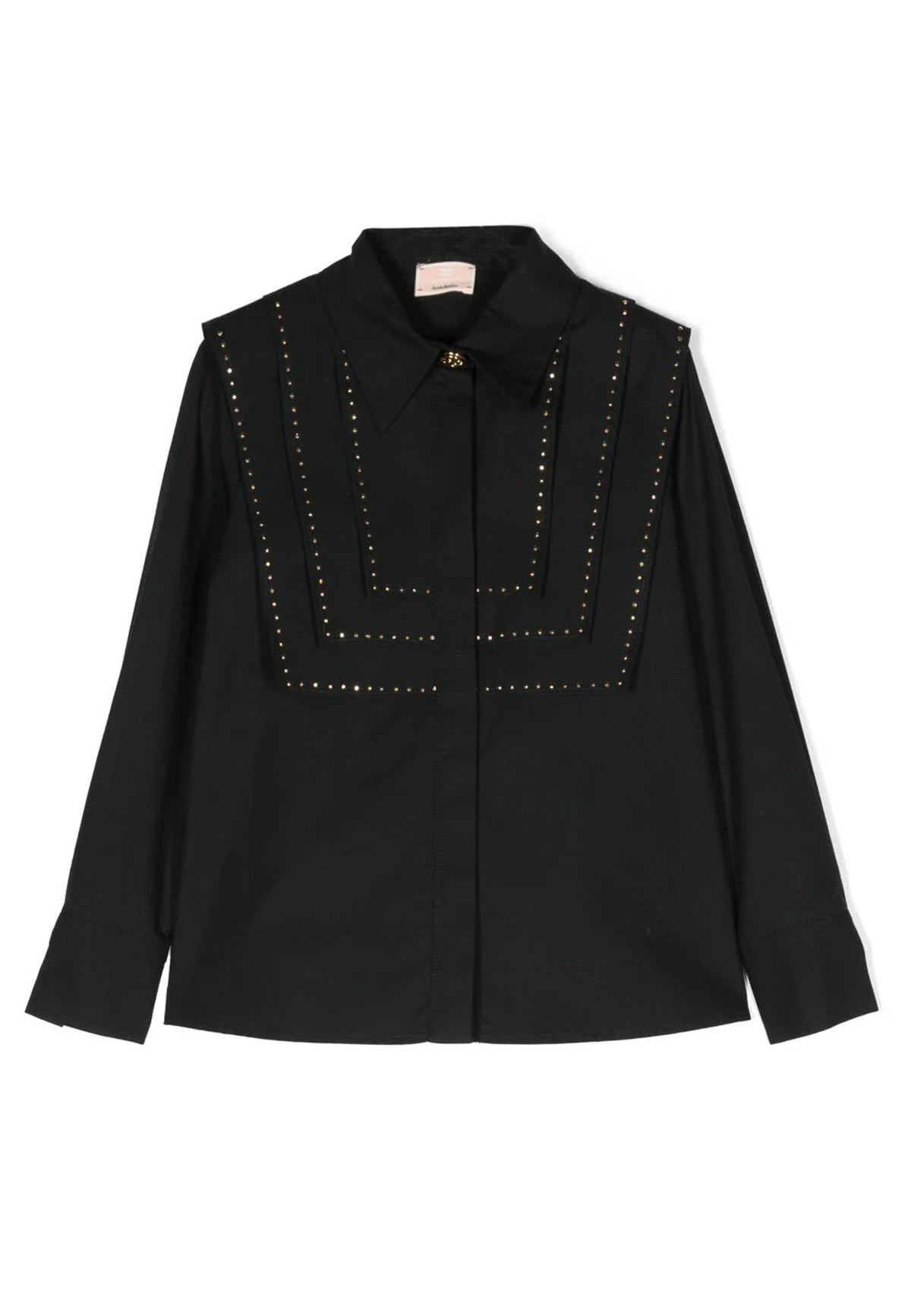 ViaMonte Shop | Elisabetta Franchi camicia nera bambina in cotone