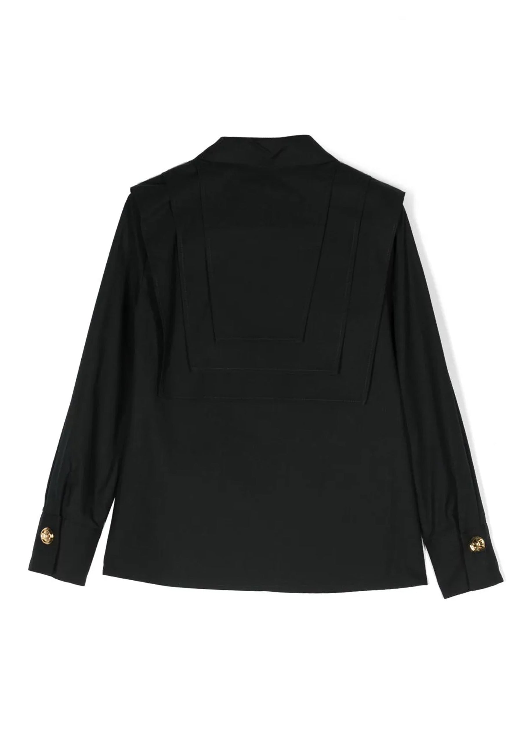 ViaMonte Shop | Elisabetta Franchi camicia nera bambina in cotone