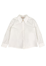 ViaMonte Shop | Elisabetta Franchi camicia bianca bambina in cotone