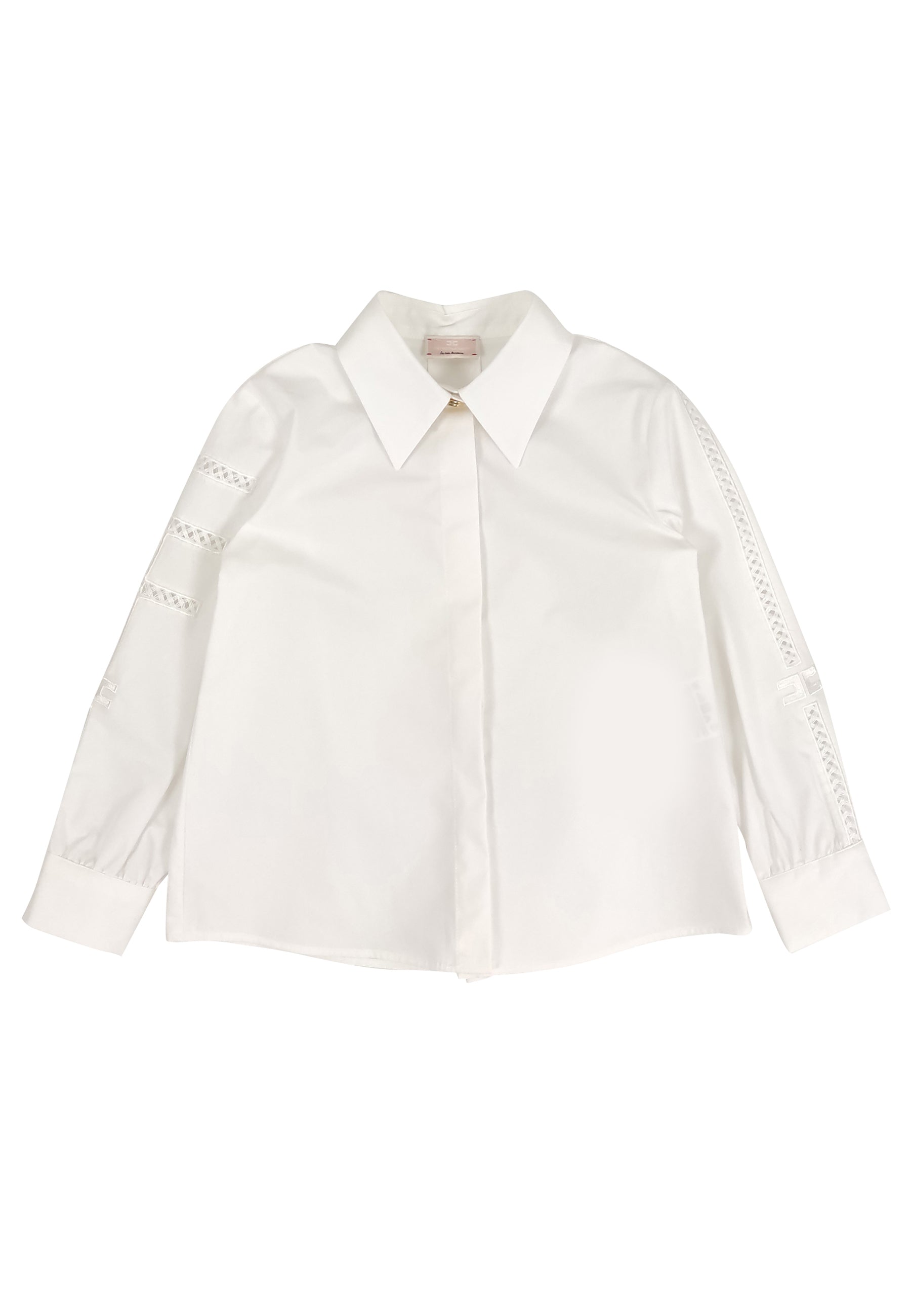 ViaMonte Shop | Elisabetta Franchi camicia bianca bambina in cotone