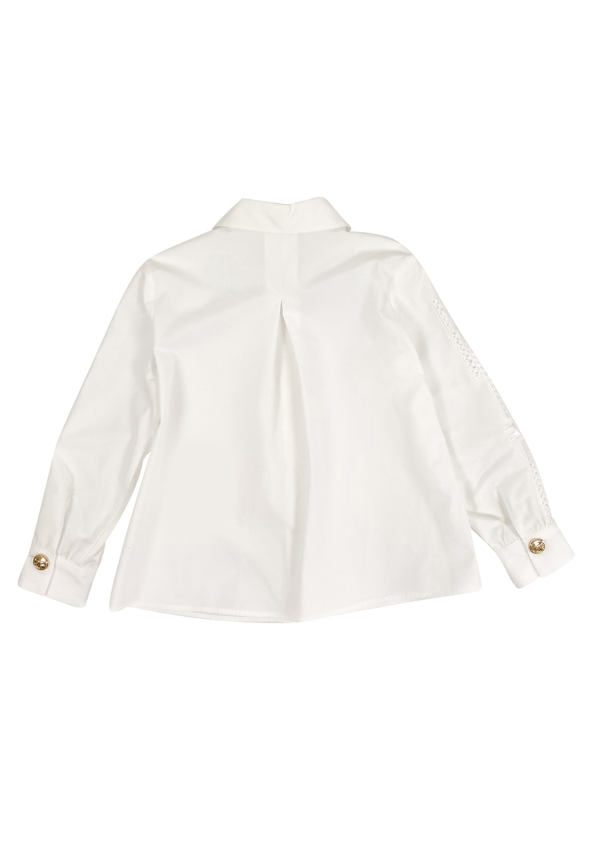 ViaMonte Shop | Elisabetta Franchi camicia bianca bambina in cotone