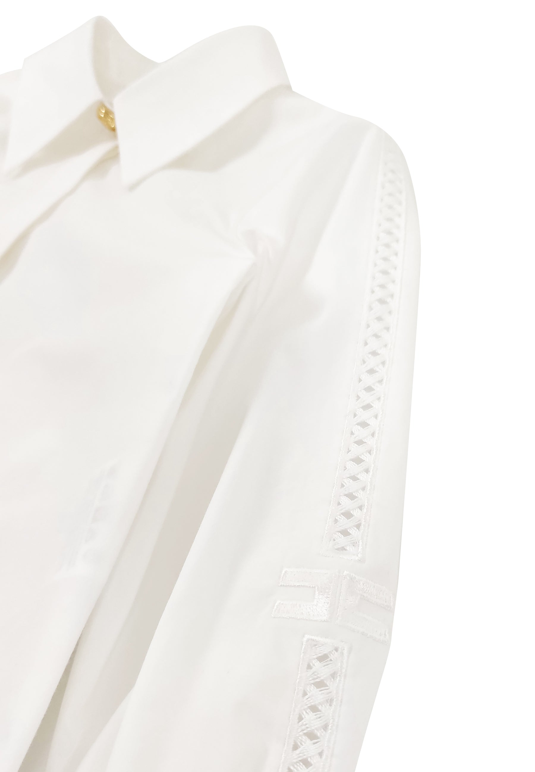 ViaMonte Shop | Elisabetta Franchi camicia bianca bambina in cotone