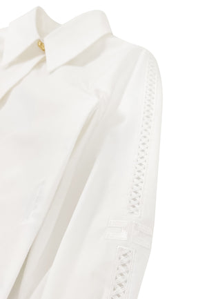 ViaMonte Shop | Elisabetta Franchi camicia bianca bambina in cotone