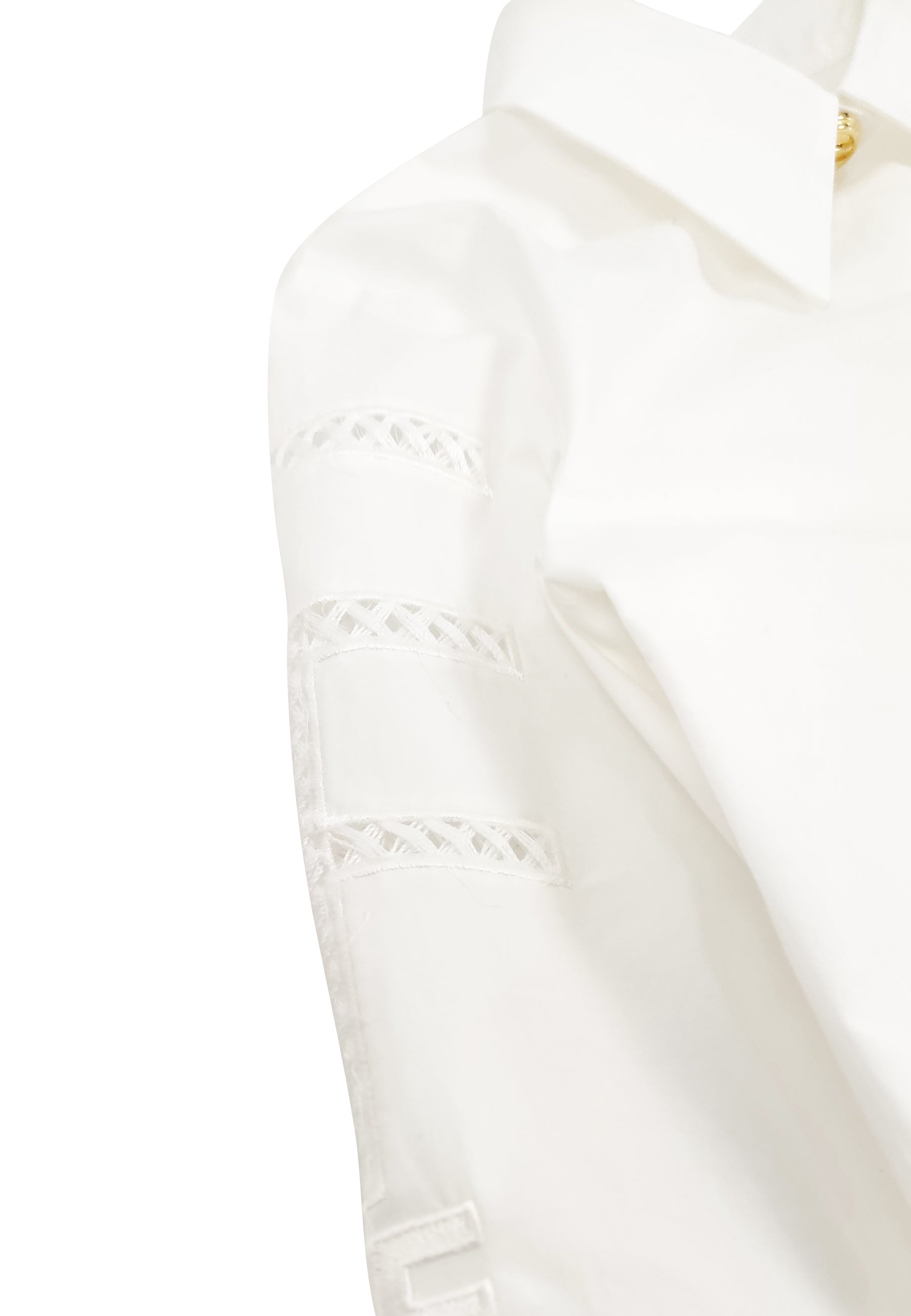ViaMonte Shop | Elisabetta Franchi camicia bianca bambina in cotone