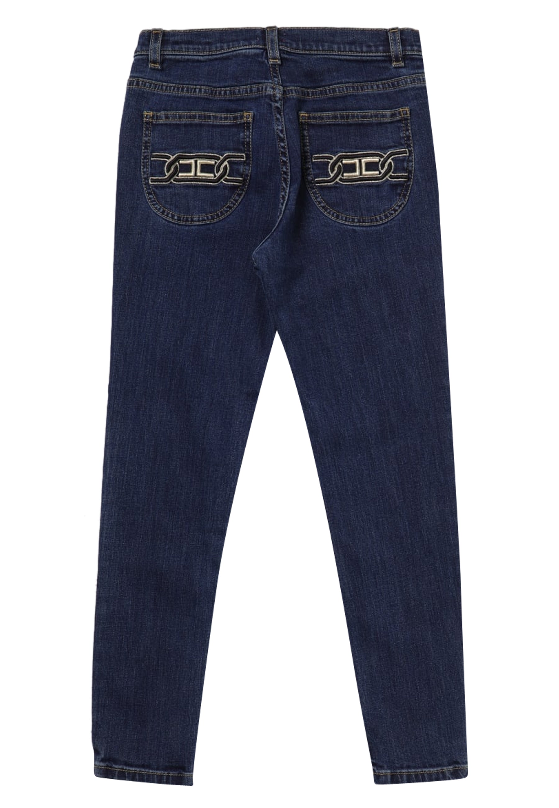 ViaMonte Shop | Elisabetta Franchi jeans blu bambina in denim