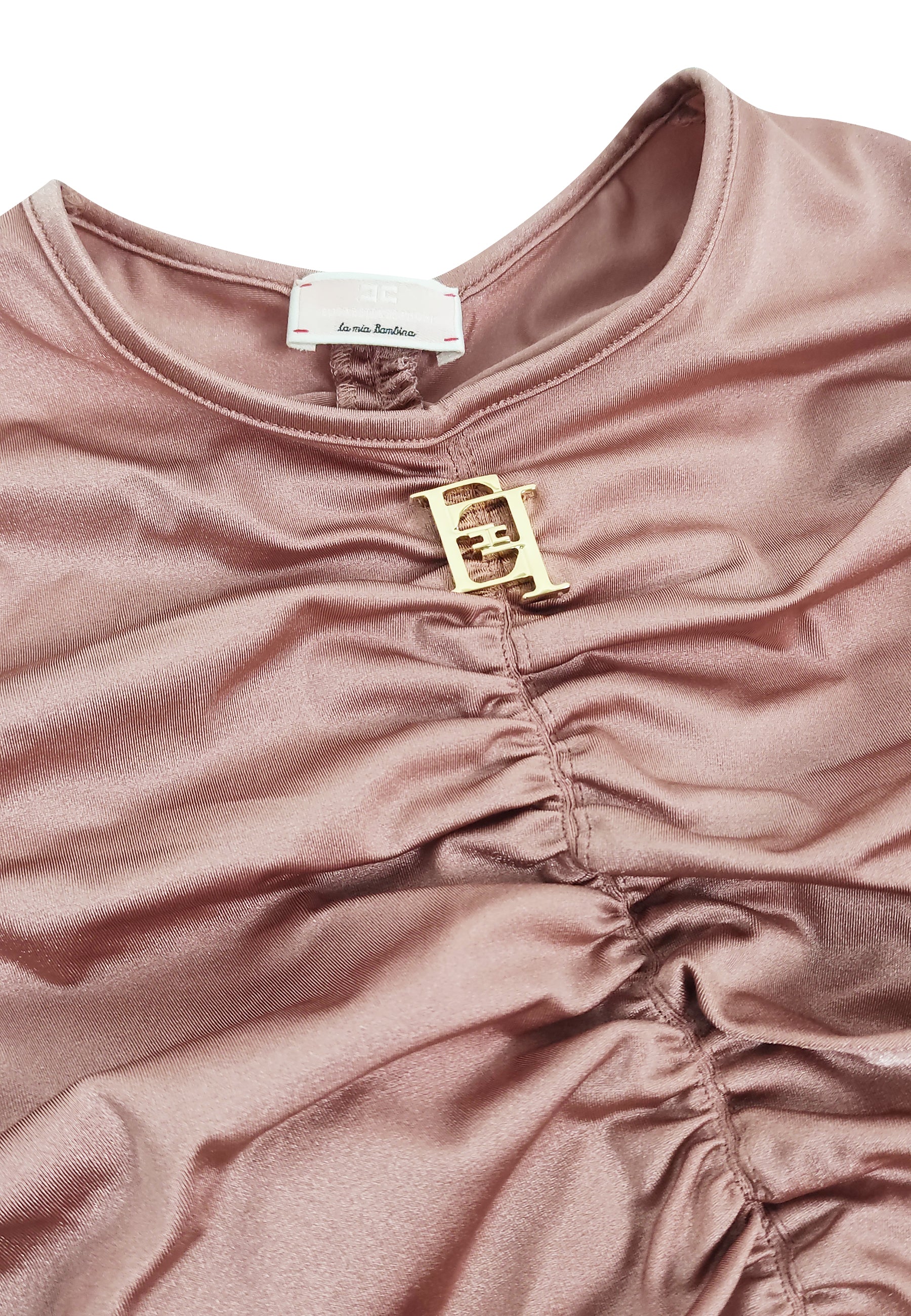 ViaMonte Shop | Elisabetta Franchi t-shirt rosa bambina in lycra