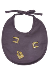 ViaMonte Shop | Elisabetta Franchi bavetta candy violet neonata in cotone