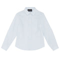 ViaMonte Shop | Emporio Armani camicia bianca a righe azzurre bambino in cotone
