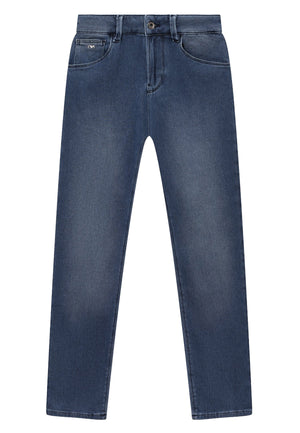 Emporio Armani jeans blu bambino in denim | ViaMonte Shop