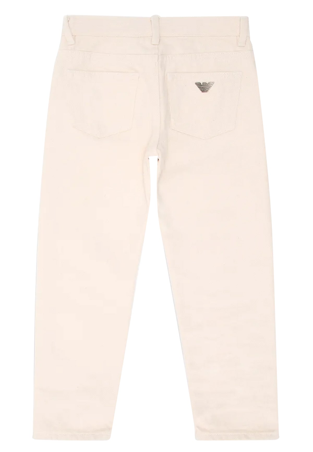 Emporio Armani jeans beige bambino in denim | ViaMonte Shop