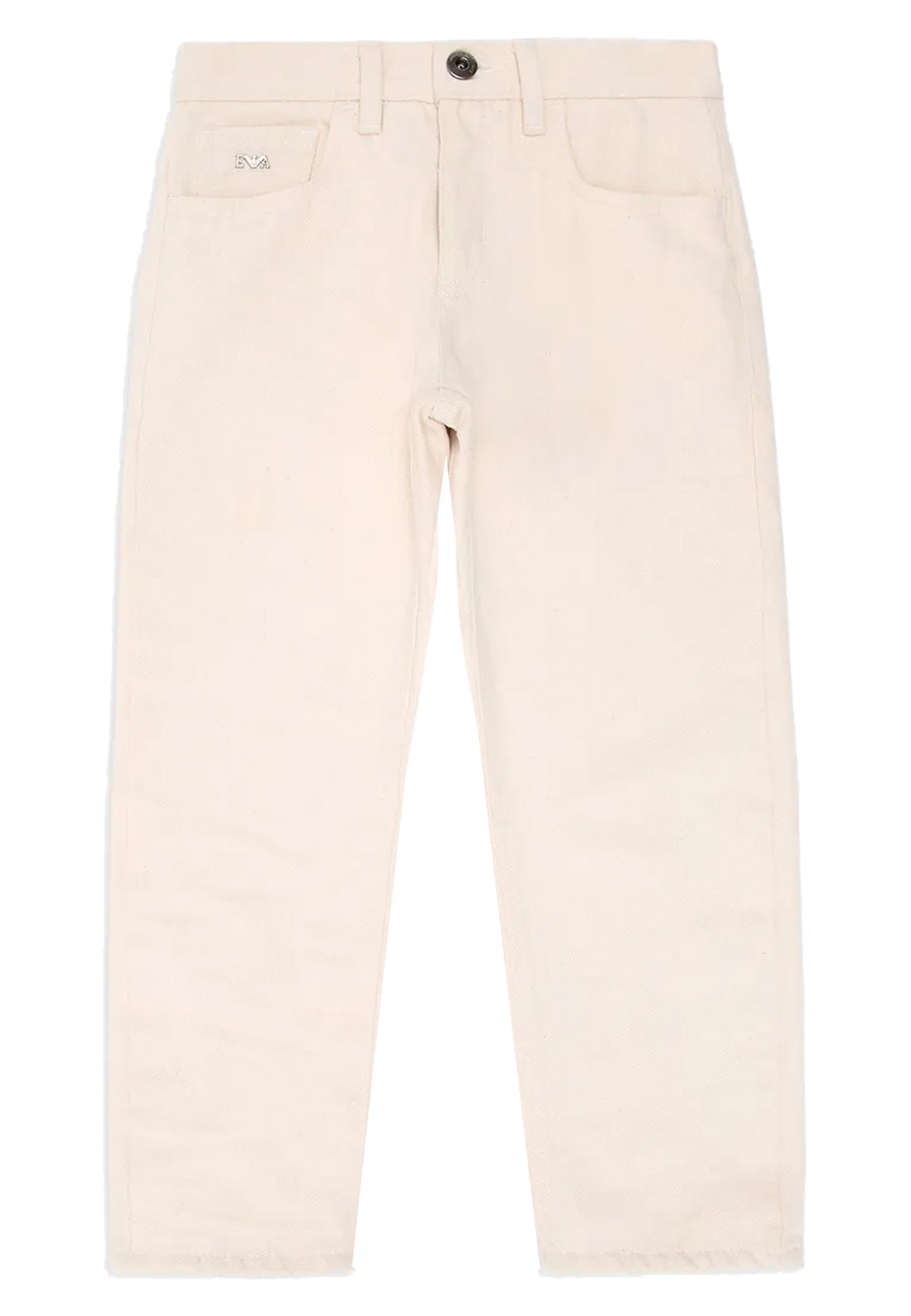 Emporio Armani jeans beige bambino in denim | ViaMonte Shop