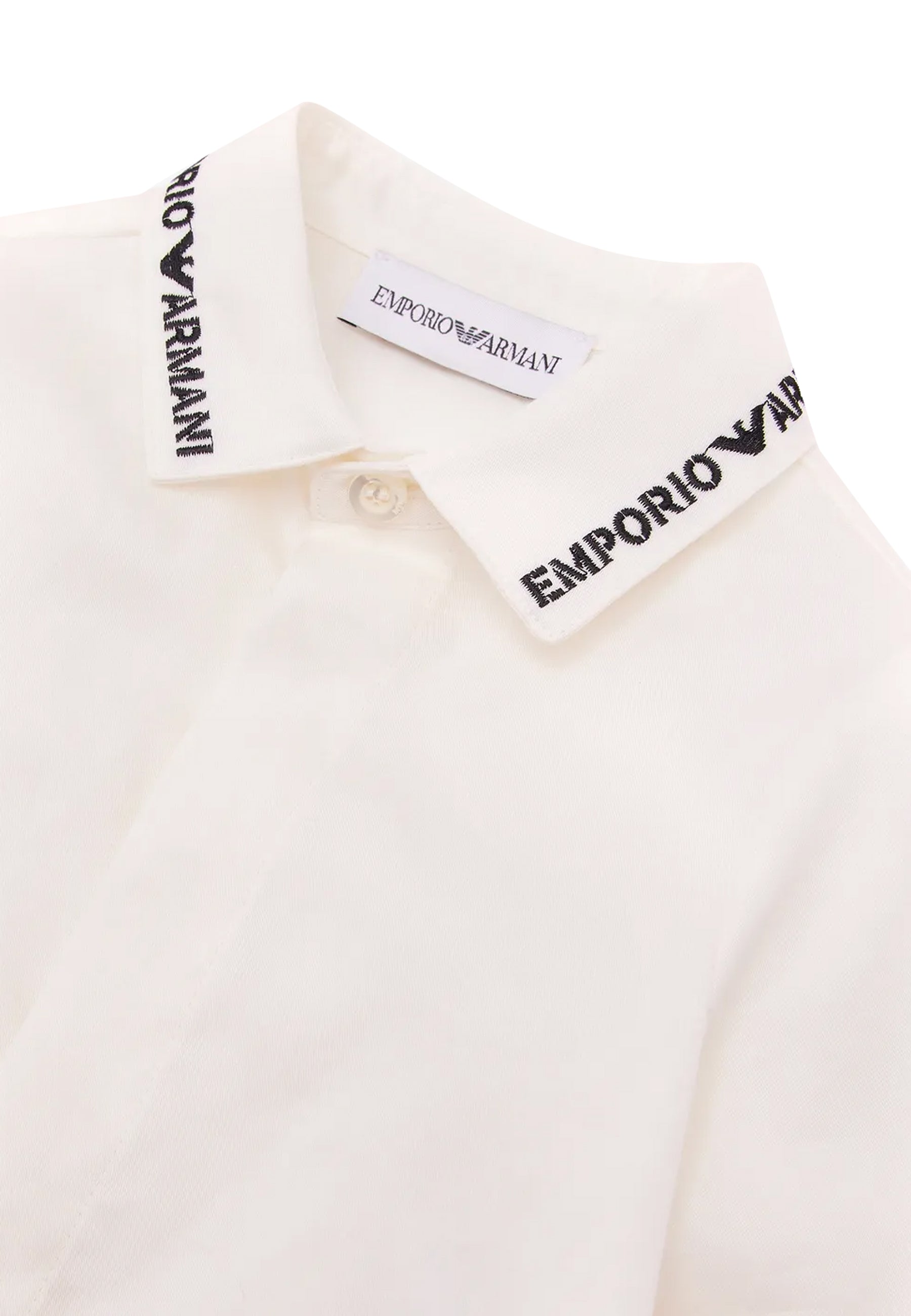 ViaMonte Shop | Emporio Armani camicia bianca neonato in cotone