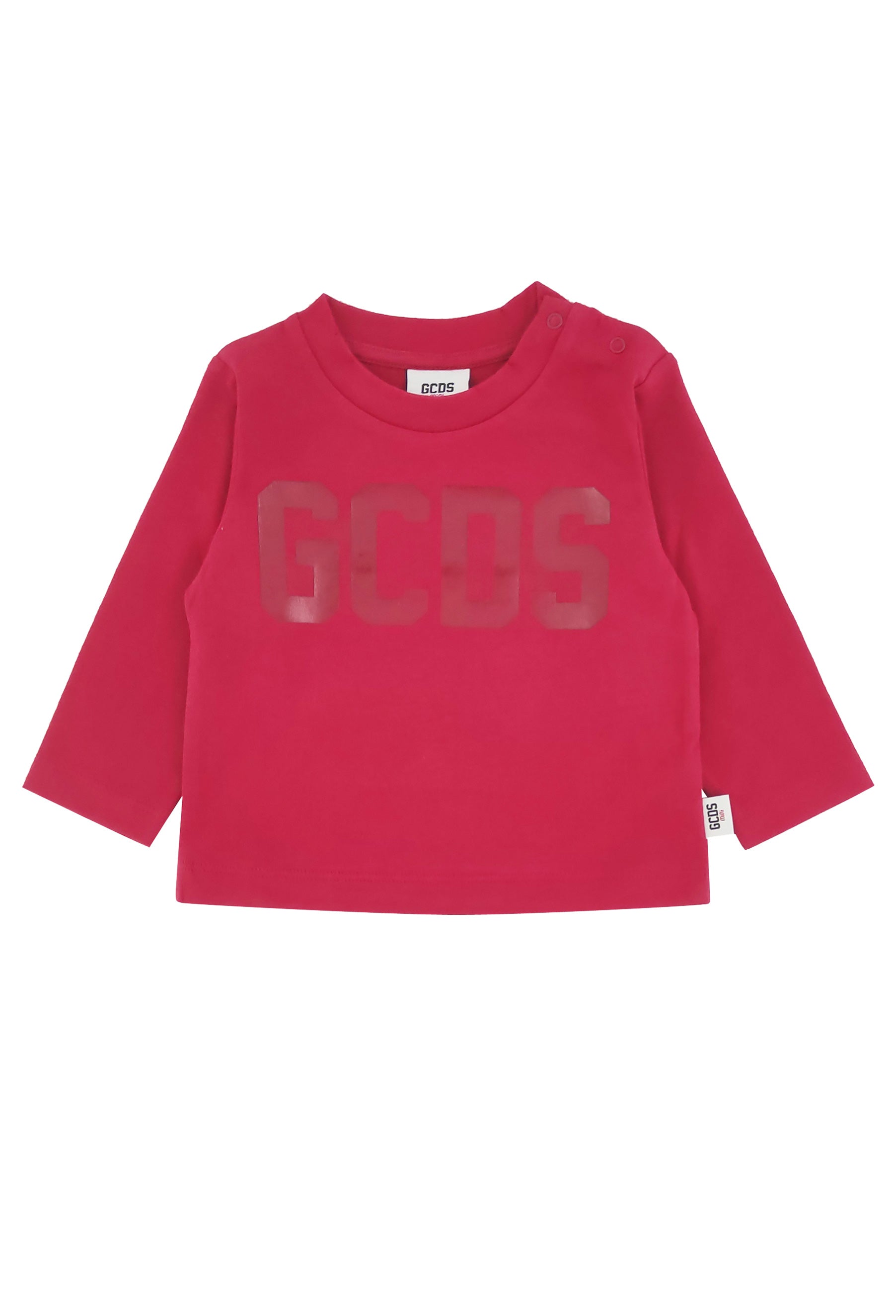 ViaMonte Shop | GCDS t-shirt rossa neonato in cotone