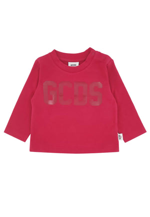 ViaMonte Shop | GCDS t-shirt rossa neonato in cotone
