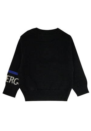 ViaMonte Shop | Iceberg maglia nera neonato in misto lana