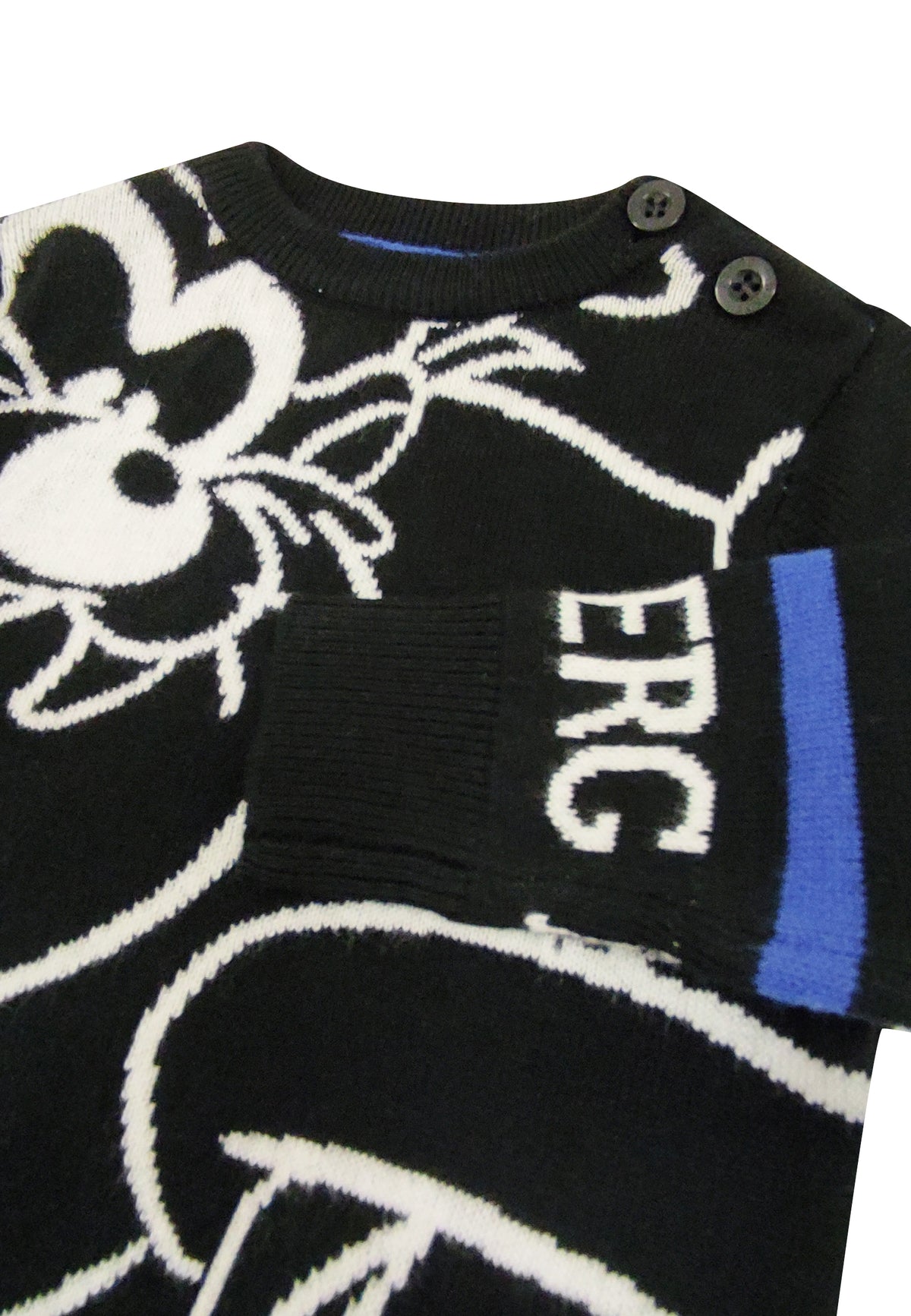 ViaMonte Shop | Iceberg maglia nera neonato in misto lana