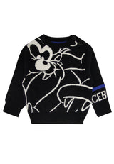 ViaMonte Shop | Iceberg maglia nera neonato in misto lana