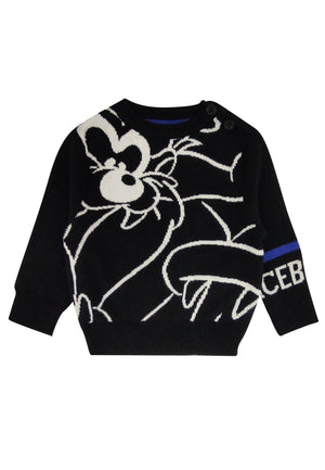 ViaMonte Shop | Iceberg maglia nera neonato in misto lana