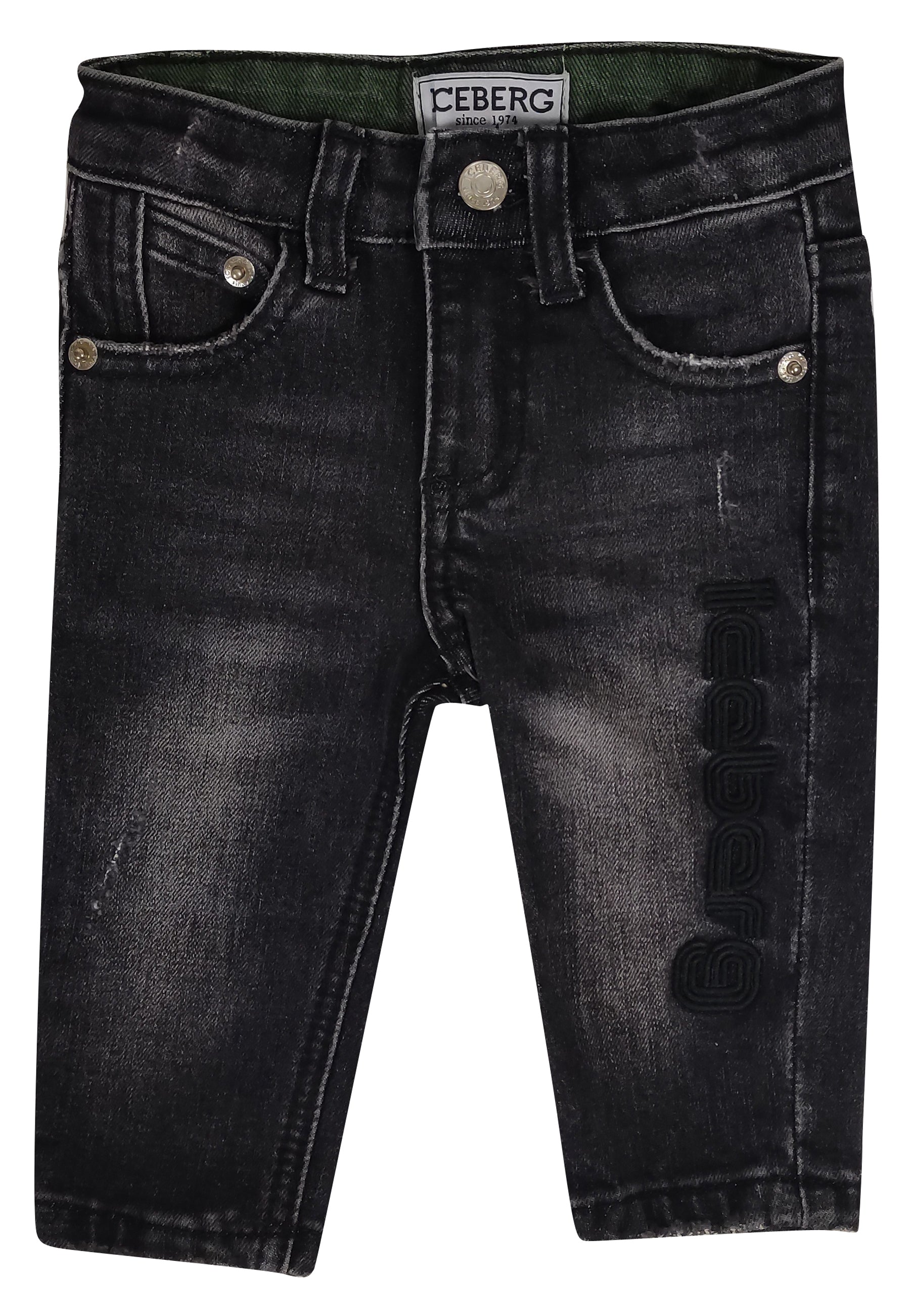 ViaMonte Shop | Iceberg jeans nero neonato in denim