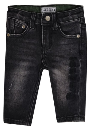 ViaMonte Shop | Iceberg jeans nero neonato in denim