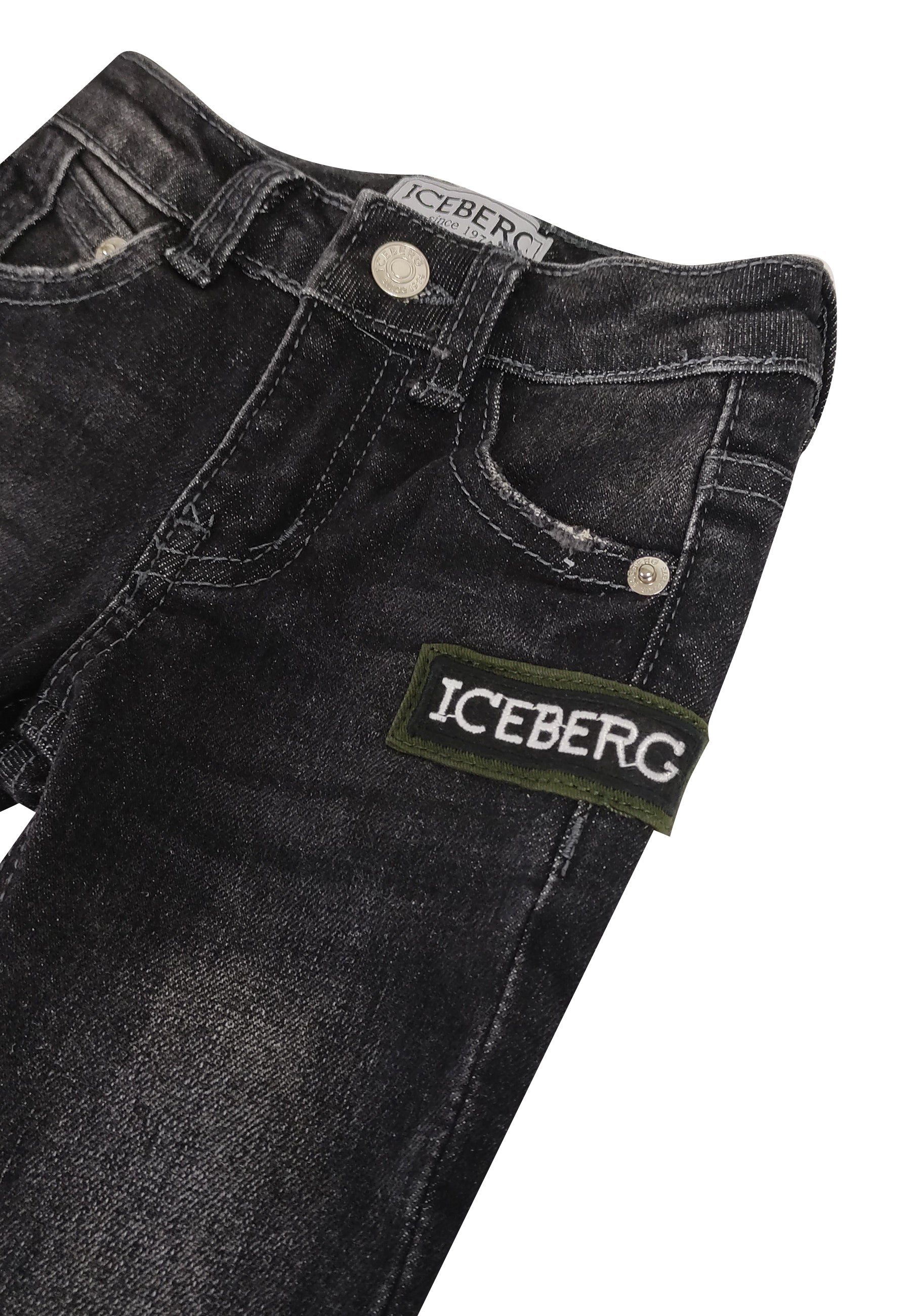 ViaMonte Shop | Iceberg jeans nero neonato in denim
