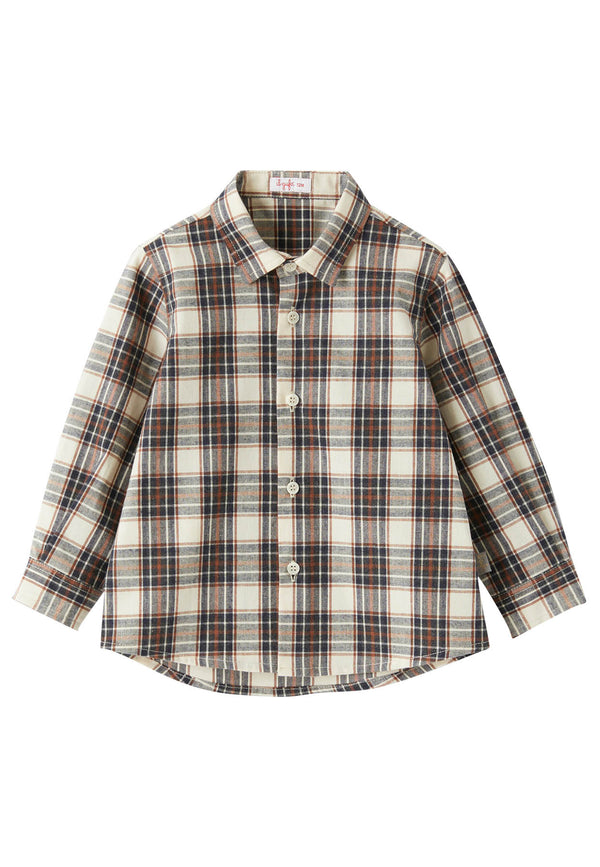 ViaMonte Shop | Il Gufo camicia multicolor neonato in cotone