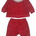 ViaMonte Shop | Il Gufo completo rosso neonata in cotone