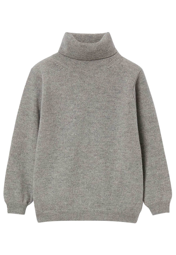 ViaMonte Shop | Il Gufo maglia grigia bambino in pura lana vergine