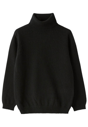 ViaMonte Shop | Il Gufo maglia nera bambino in pura lana vergine