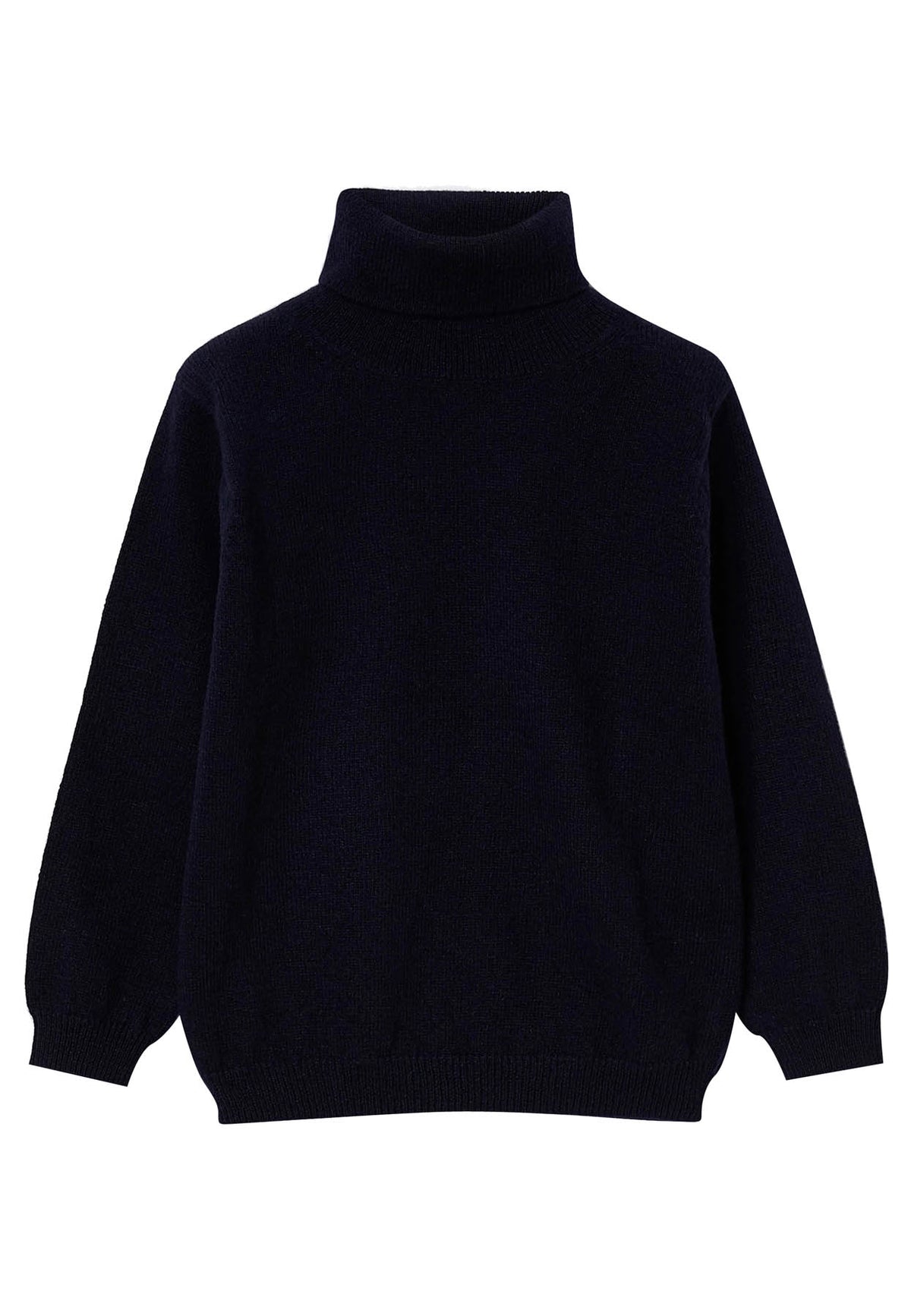 ViaMonte Shop | Il gufo maglia blu bambino in pura lana vergine
