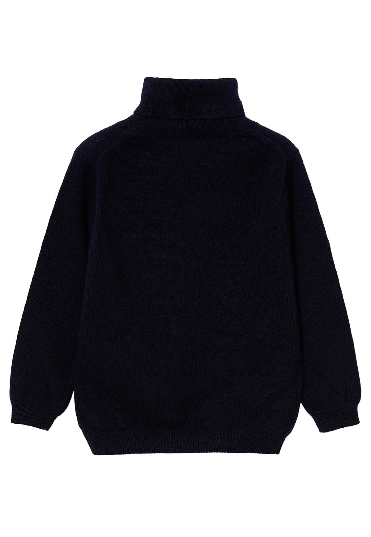 ViaMonte Shop | Il gufo maglia blu bambino in pura lana vergine