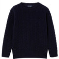 ViaMonte Shop | Il Gufo maglia blu bambino in lana vergine