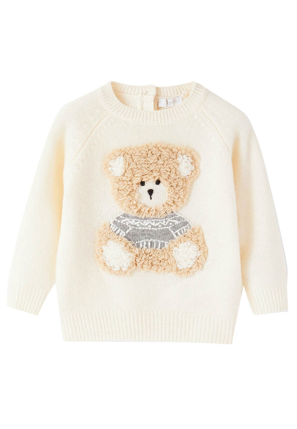 ViaMonte Shop | Il Gufo maglia panna bambino in pura lana vergine