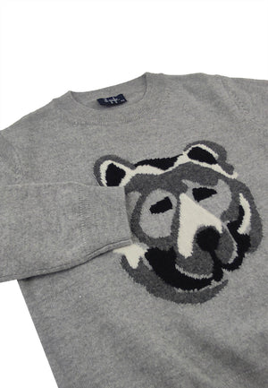 ViaMonte Shop | Il Gufo maglia grigia bambino in pura lana vergine