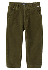 ViaMonte Shop | Il Gufo pantalone verde bambino in cotone