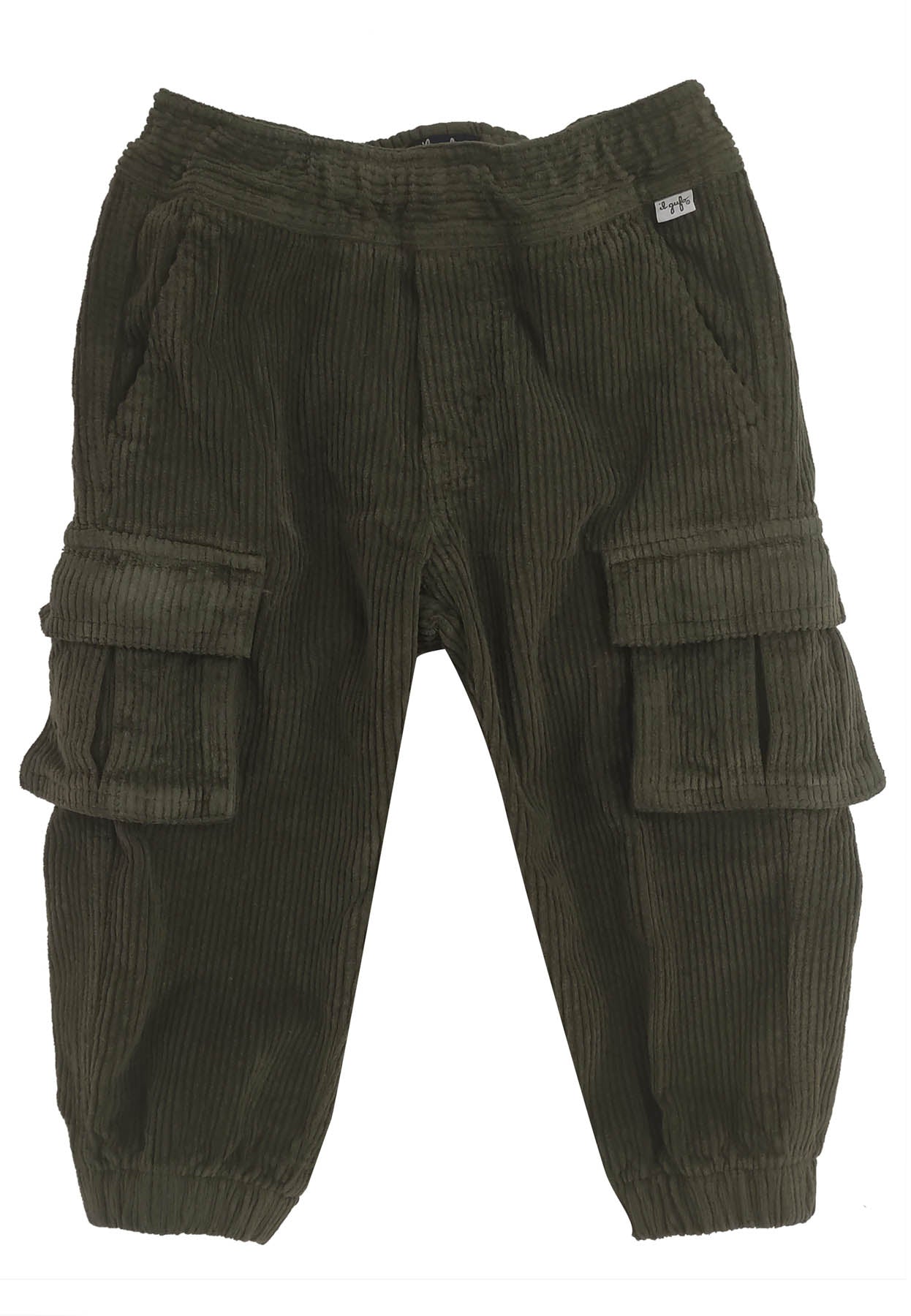 ViaMonte Shop | Il Gufo pantalone verde oliva bambino in cotone