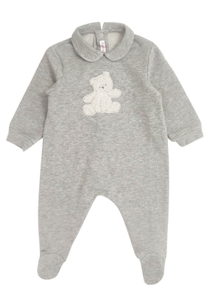 ViaMonte Shop | Il Gufo tutina grigia neonato in cotone