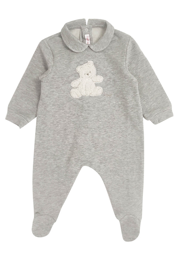 ViaMonte Shop | Il Gufo tutina grigia neonato in cotone