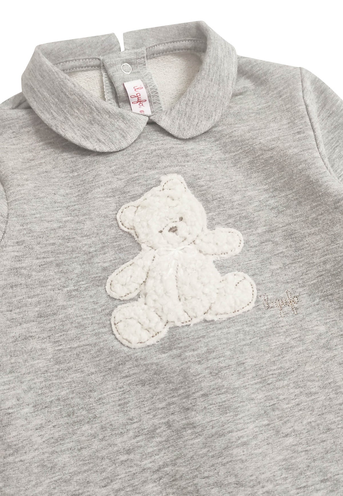 ViaMonte Shop | Il Gufo tutina grigia neonato in cotone