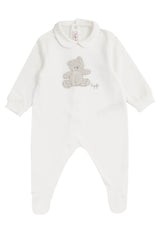ViaMonte Shop | Il Gufo tutina bianca neonato in cotone