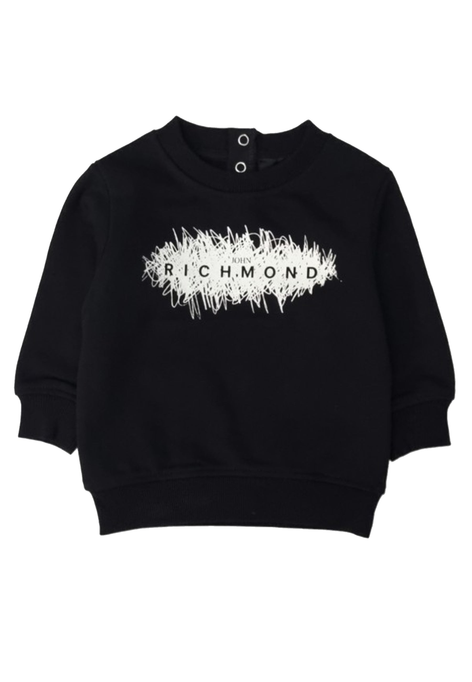 ViaMonte Shop | John Richmond felpa nera neonato in cotone